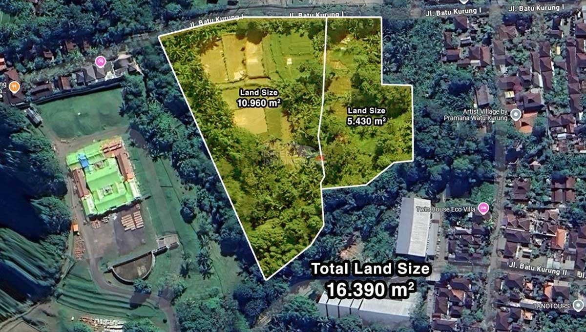 Land 163 Are Jln Kedewatan Ubud Gianyar YT-3088