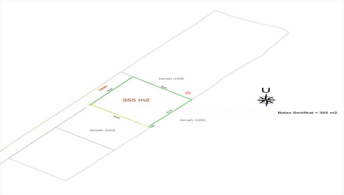 Premium Land 3,55 Are Kedungu,Tabanan Bali ST-3161