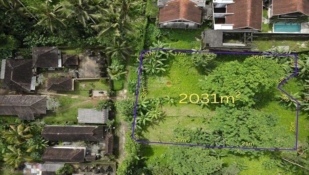 Cheap Land 20.31 Are in Pejeng, Ubud Bali DZ-3301