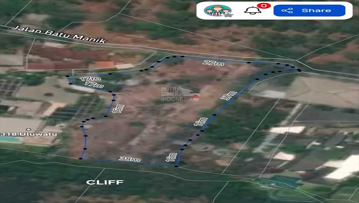 Land For Rent 46 Are In Nyangnyang Beach Uluwatu ST-3219