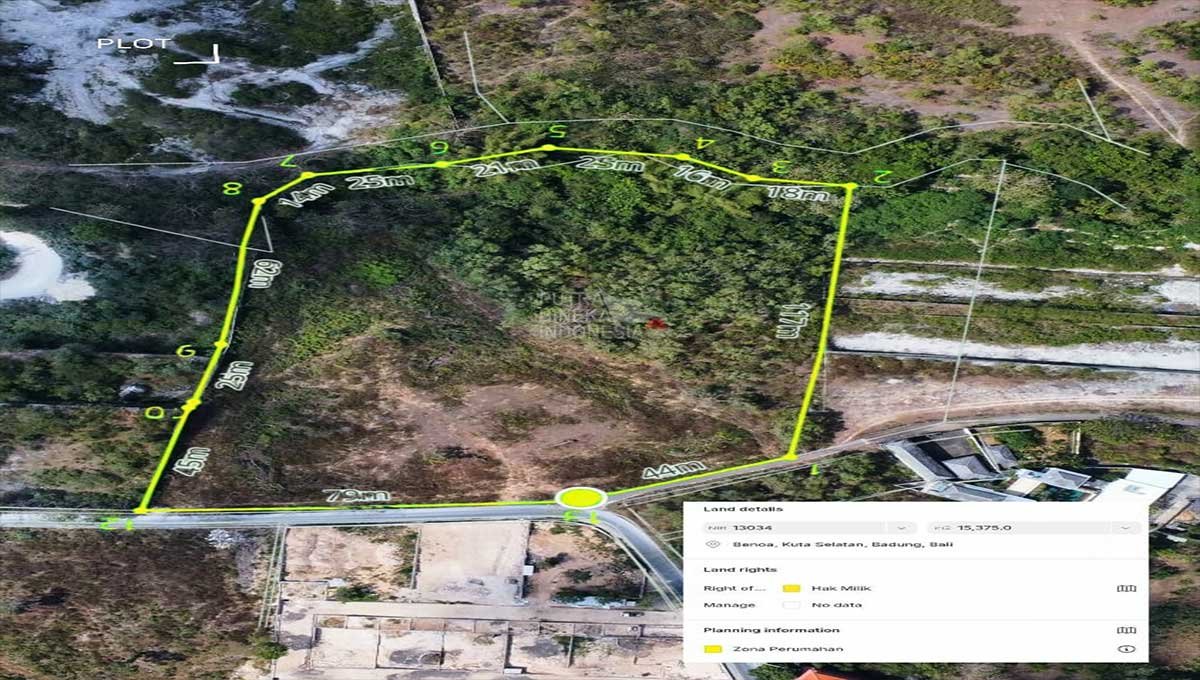 Ocean View Land 153,75 Are In Nusa Dua Bali JL-3520