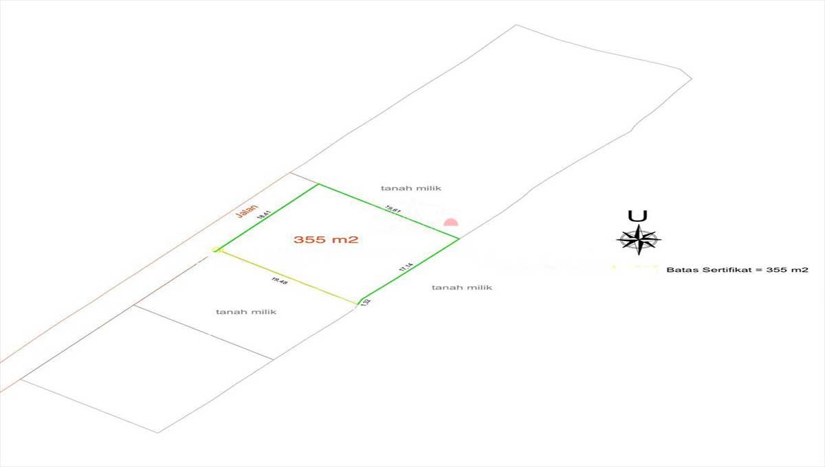 Premium Land 3,55 Are In Kedungu,Tabanan EK-3700