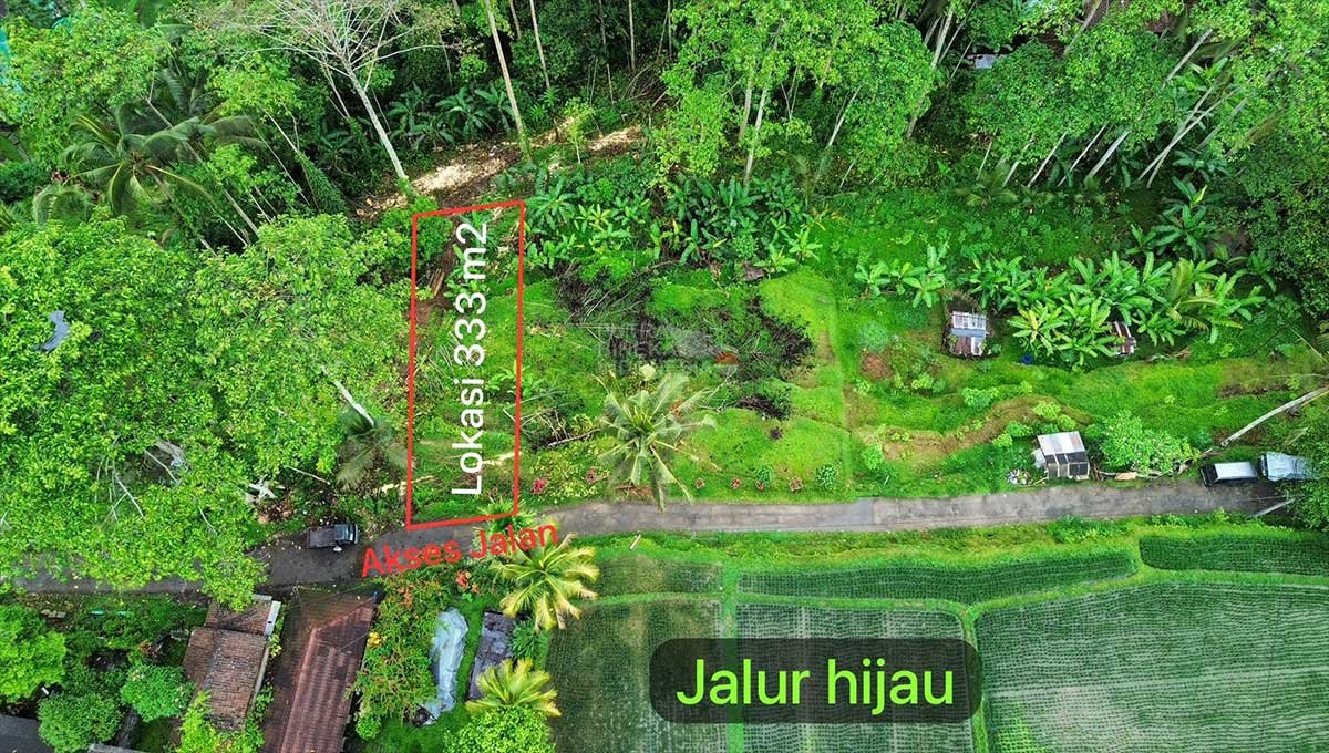 Land For Sale 3,33 Are In Kedisan,Ubud Bali JK-3897